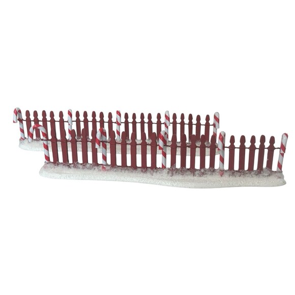 Dept 56 Lot Peppermint Rd Straight Stairs Bridge Arch Candy Cane Fence 52666 - Picture 8 of 14